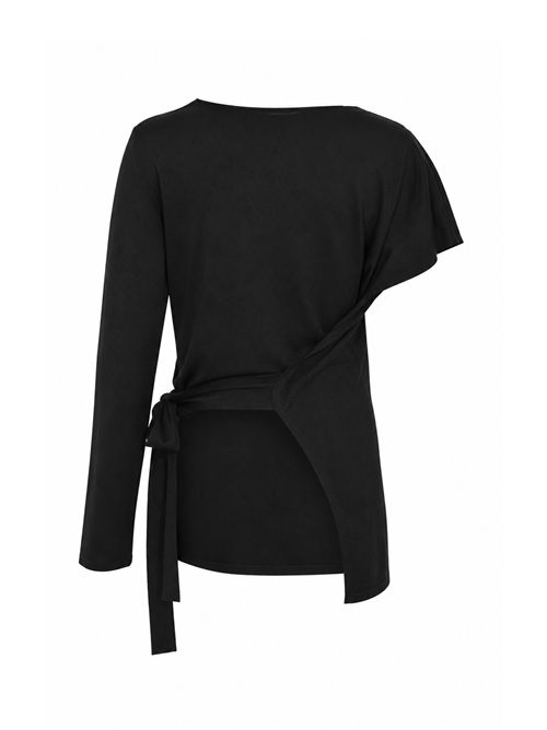 Maglia Elea asimmetrica in viscosa stretch Liviana Conti | F6SA29Y69-0